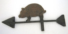 Antique Pig Weather Vane Cast Iron