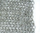 Chainmail Skirt-alternating Mild Steel Wedge Riveted Flat Rings And Solid Flat