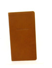 Address Book Personal Pocket Size 3x6  Soft Leather Cover Graphic Image Saddle