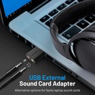 Sabrent Usb External Stereo Sound Card Adapter  Plug   Play  au-mmsa    Usb Audi