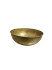Antique Hand Crafted Brass Bowl Etched Floral Pattern Asian Islamic Art D  cor