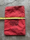 Vintage 60s  Canvas Coca Cola Money Coin Bank Deposit Bag W Zip Atlanta Georgia