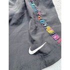Nike Girls Dri-fit Running Shorts Black Multi Color Trim Athletic Size Large