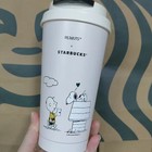 New Starbucks Off-white Snoopy 16oz Thermal Cup Stainless Steel Cup Gifts