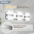 Led Vanity Lights For Bathroom chrome 3 Light Bathroom Vanity 3 Light-22 6inch