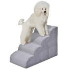 Dog Stairs Steps For High Bed - 4 Steps Pet Steps For Small Dogs And Cats Non 