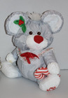 Vintage 1987 Fisher Price Puffalump Christmas Mouse W  Candy Cane Stuffed Plush