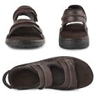Men Leather Sandals Hiking Beach Sandals Sport Outdoor Arch Support Sandals