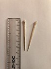 4 Pc 925 Sterling Silver Toothpick  Fruit Food Fork  Plain Design 3 9-4 Gram