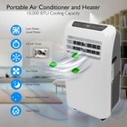Serenelife 10 000 Portable Air Conditioner   9000 Btu Heater  4-in-1 Ac Unit