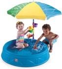 Step2 Play   Shade Pool  Kids Outdoor Pool With Umbrella   Water Toy Accessories