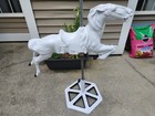Vintage Herschell - Spillman Metal Jumping Horse Large Just Restored With Base