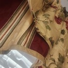 Waverly Imperial Dress Rod-pocket Valance Floral Jacobean Stripe Scallops 78x15