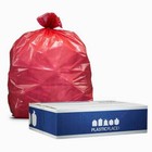 Plasticplace 55-60 Gallon Trash Bags - Red  Case Of 50 Bags