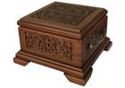 Reliquary Box Orthodox Christian Carved Wooden Handcarved 7 87  1-5 Capsules