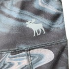 Women   s Abercrombie High Waisted Marbled Camo Black Leggings Size 11 12