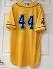 Evoshield Cedar Rapids Kernels Game Used Milb Baseball  44 Yellow Jersey Size 46