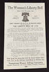 Antique 1915 Women s Liberty Bell Justice Bell Suffrage Leaflet   Vote Ribbon