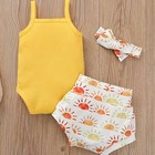 Kids Baby Romper Infant Headband Girl Jumpsuit Newborn Outfit Bodysuit Clothes