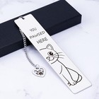 Cute Cat Gifts Funny Cat Metal Bookmark For Reading Women Book Accessories Fo   