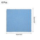 6pcs Cloth Napkins 16 5x16 5 Inches Cotton Linen Napkins With Fringe Dark Blue