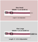 Reflective Dog Collar Adjustable Nylon Pet Cat Puppy Collar Safety Bell