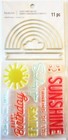 Rainbow   Sunshine Clear Stamp And Die Set By Recollections 655918 New 