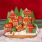 3d Pop-up Christmas Village Greeting Card