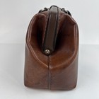 Vintage Schell Brown Genuine Cowhide Physician Doctors Bag 71114 10-79 No Key