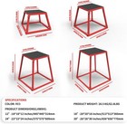 Steel Plyo Box Metal Exercise Box Plyometric Jump Box Set 12  18  24  Heavy Duty