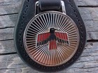 Pontiac Firebird Leather Key Fob Vintage Nos Custom-made Brilliant Keychain