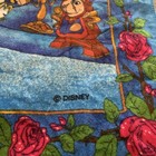 Vintage Disney Beauty And The Beast Beach Towel Brazil 32    X 49    Rare Blue Color