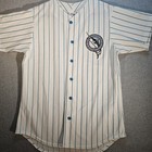 Florida Marlins Vintage Majestic Jersey Sz M White Mesh Mlb 90 s Stitched Sewn