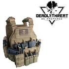 Urban Assault Desert Fox Tactical Vest Plate Carrier W  Level Iii Armor Plates