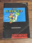 Super Mario World Snes Super Nintendo Instruction Manual Only