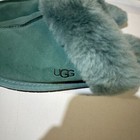 Ugg Scuffette Ii Women s Slippers Sz 7 Teal Blue Suede Sheepskin Lined Slip On