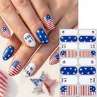 4 Sheets 4th Of July Nail Stickers For Nail Art Self-adhesive Stickers-15