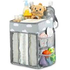 Nursery Crib Organizer Baby Crib Hanging Bag Essential Diaper Bedside Storage