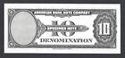 American Bank Abnc 10 Units 1929 nd1960s-70  Test Note Specimen Unc