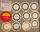 Lot Of Vintage Walt Disney Popeye Casper Snoopy View Master Reels Mickey Case