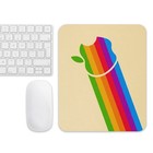 Vintage Retro Apple Macintosh Logo Mouse Pad - Classic Finder Icon 9 5  X 7 75 
