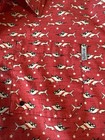 Columbia Pfg Men   s 2xl Red Patriotic Fishing Shirt Fish Theme Short Sleeve