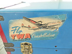 Vintage 1950 s Large 18  Antique Doll Steamer Trunk Wardrobe Case Twa Sticker