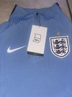 Nike England Soccer Team Quarter Zip Mens Xs Extra Small Blue Dri-fit Nwt