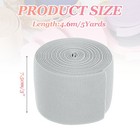 Elastic Bands For Sewing 3 Inch X 5 Yards Gray Knit Elastic Spool