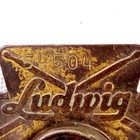 Ludwig  54504 Keystone Badge 1964 Brass Vintage Snare tom bass Drum  og Grommet