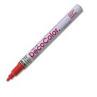 Decocolor  Paint Marker  Red Ink  Fine Point  Opaque Marker  Permanent  Gloss