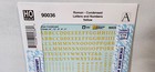 Alphabets   Numbers - Railroad Roman Condensed -- Yellow Microscale Decal 90036
