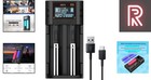 Efficient Li-ion ni-mh Battery Charger With Lcd - 2 Bay Smart Charging Solution