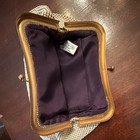 Vintage 1930   s  Creme Whiting   Davis Metal Mesh Kisslock Gold Fr Art Deco Purse